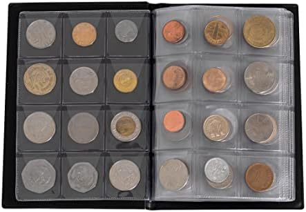 96 אוסף מטבעות כולל אלבום מטבע | ספר נומיסמטי מלא של מטבעות שונים | 50 מדינות זרות ייחודיות | אוספי מטבעות